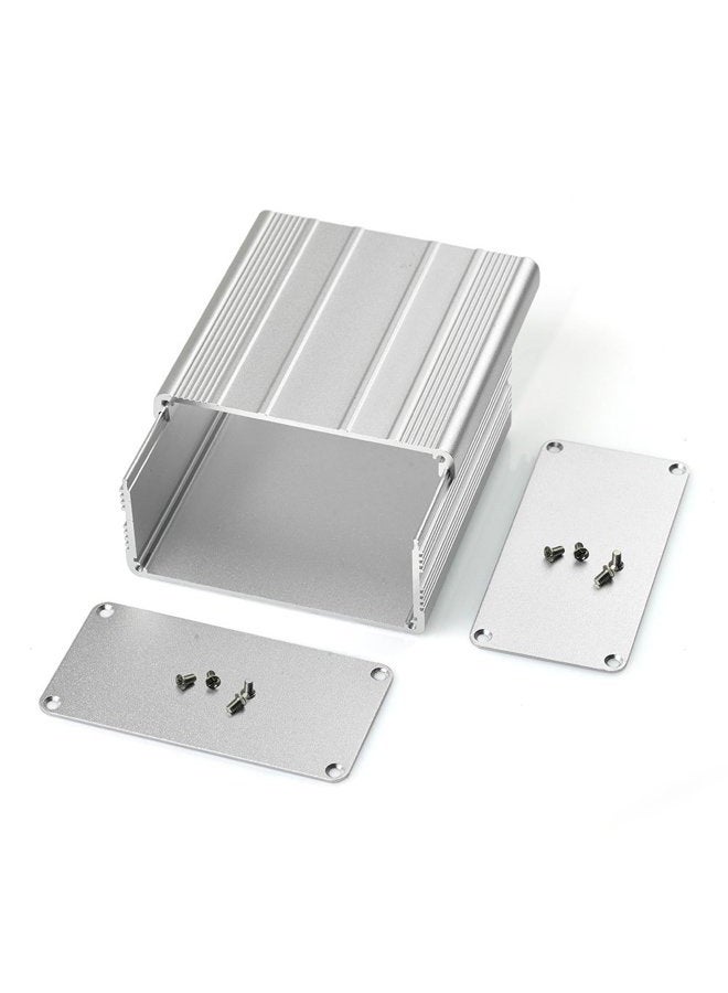 EIGHTWOOD علبة مشروع إلكتروني من الألمنيوم لجهاز PCB ومضخم الصوت DIY - 3.94"x3.94"x1.97" (LWH) - Image 2