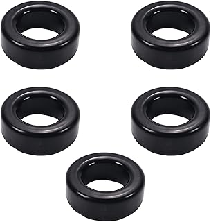 Fielect 5 Pcs Toroid Core Ferrite Choke Iron Powder Inductor Ferrite Ring 24.1x39.9x14.5mmÃ¯Â¼Å’Black - Image 1