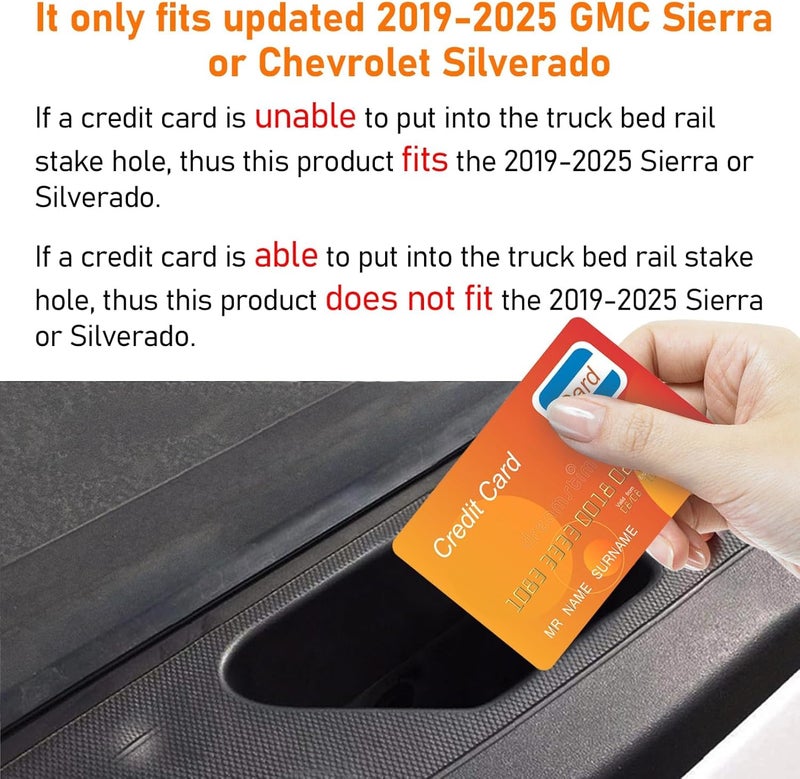 TTCR-II أغطية ثقوب دعامات سرير TTCR-II لسيارات GMC Sierra وChevy Silverado (2019-2024) - عبوة 2 - Image 2