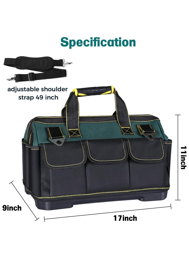 17'' Multifunctional Tool Bag with Waterproof Molded Base, Electric Tool Bag, Large Capacity Wide Mouth Tool Tote Bag for Electricians Carpenters - pzsku/ZD39F8108075F00A3924DZ/45/_/1735109847/2460154d-9521-4902-9405-6db2cd424451