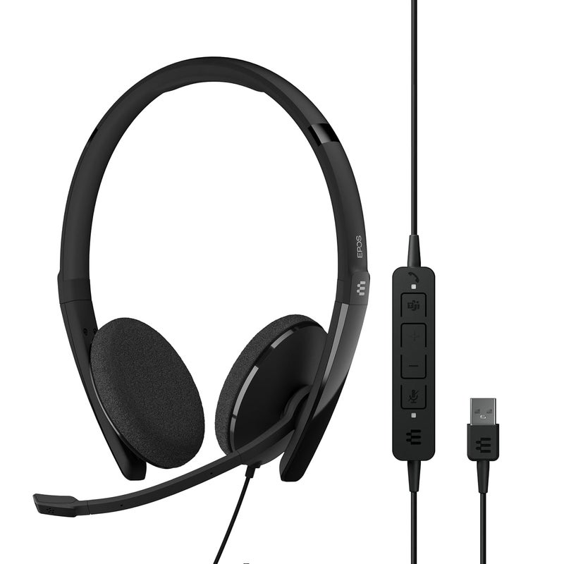 EPOS سماعة I SENNHEISER Adapt 160T USB II، على الأذن، سوداء - Image 1