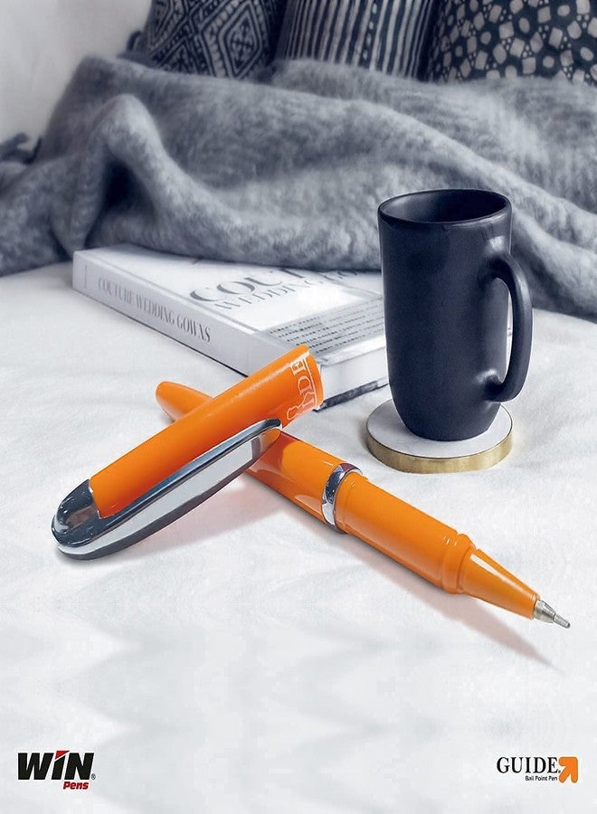 دبليو آي أن أقلام حبر جاف من وين جايد | ٢٠ قلم حبر أزرق مع ١٠ عبوات إعادة تعبئة | أقلام للكتابة | مجموعة أقلام فاخرة | رأس ٠٫٦ مم | كتابة سلسة | هيكل خفيف الوزن متعدد الألوان | للمدارس والمكاتب والشركات | فاخر - Image 4