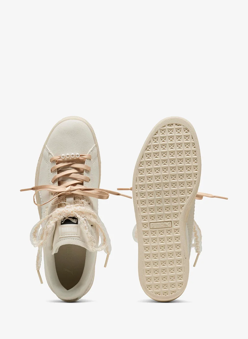 Puma Frosted Ivory-Silver Fog Suede Bloom for Women | Best Price UAE