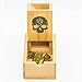 Cusdie Bamboo Dice Tower Foldable Wooden Die Roller Castle Rolling Case for Board Game DD RPGSkull - Image 4