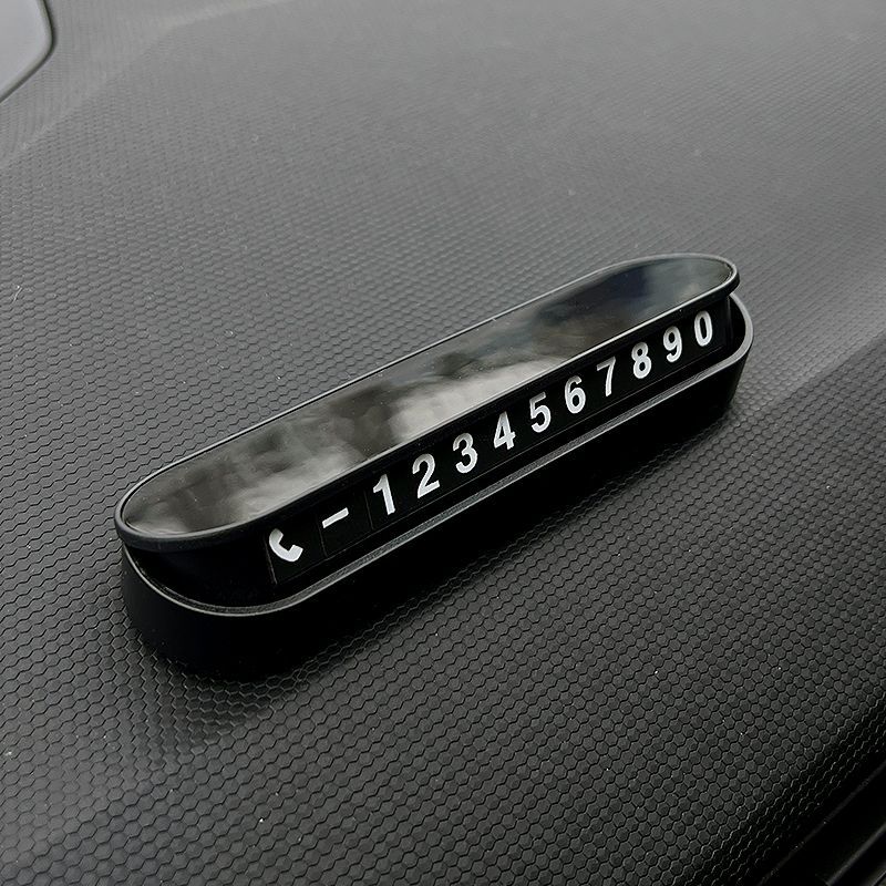 2025 New No-Tooth Temporary Parking Number Plate - Creative Car  Decoration