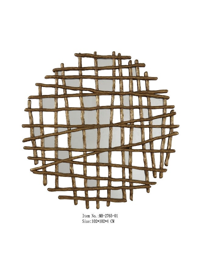 Kiana home furnishing Waffle Wall Art - Round 