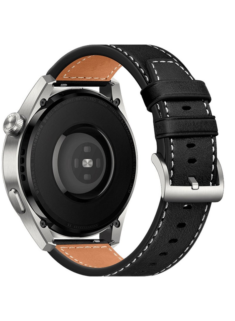 X-level 22mm Bands Compatible With Huawei Watch GT5/GT5 Pro 46mm 2024,GT4 Pro/GT3 Pro/GT2 Pro/GT3 46mm/GT 4/Watch 4/GT2e 46mm/GT2 46mm/Watch 2 Classic With Quick Release Leather Skin Friendly With Comfortable For Men Women - Image 1