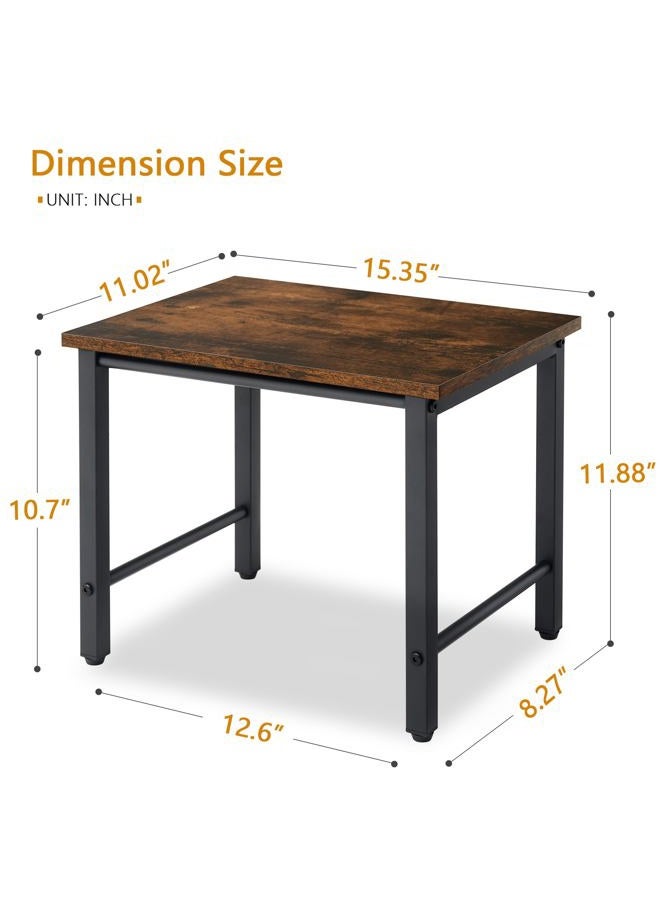 Gewudraw Small Printer Stand, Printer Table for Home Office, Printer Shelf with Adjustable Anti-Skid Feet, Desktop Printer Stand for Desk, Under Desk Printer Stand for Printer, Fax Machine & Scanner - Image 5