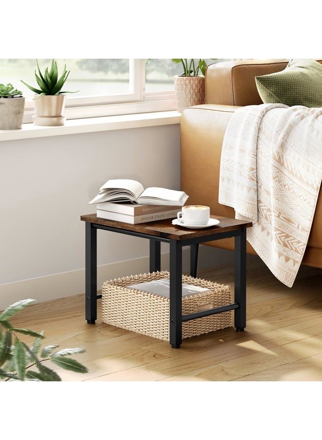Gewudraw Small Printer Stand, Printer Table for Home Office, Printer Shelf with Adjustable Anti-Skid Feet, Desktop Printer Stand for Desk, Under Desk Printer Stand for Printer, Fax Machine & Scanner - Image 4
