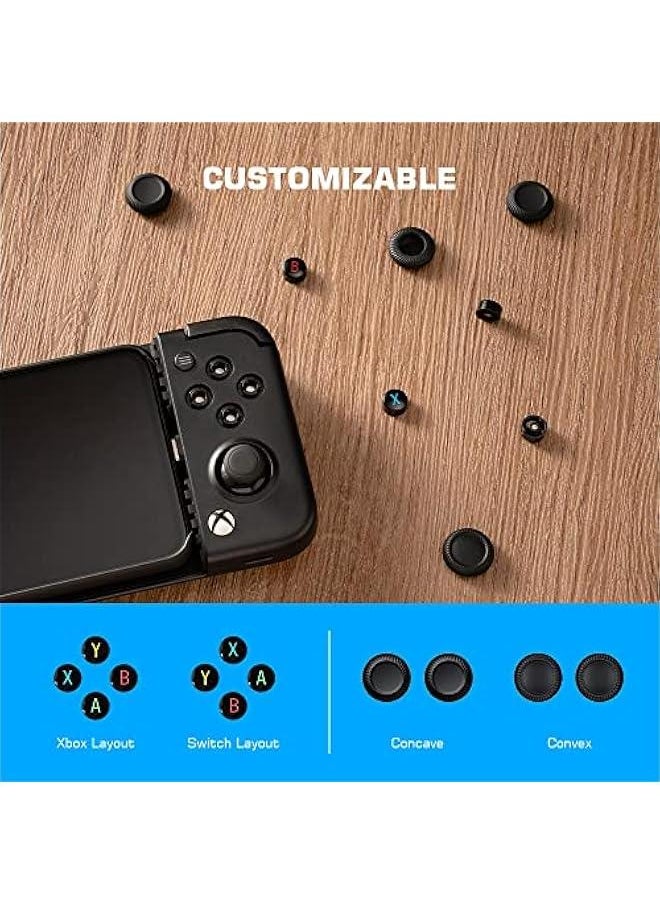 X2 Pro Mobile Gaming Controller for Android Support Xbox Cloud Gaming, Stadia, Luna, Android Controller with Mappable Back ons, Detachable ABXY ons 【1 Month Xbox Game Pass Ultimate】  - Image 4