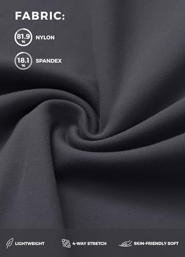 Willit Women's Yoga Pants Wide Leg Dress Work Pants Stretch Casual Pants Slacks with Pockets High Waist 30" Gray L - Image 4