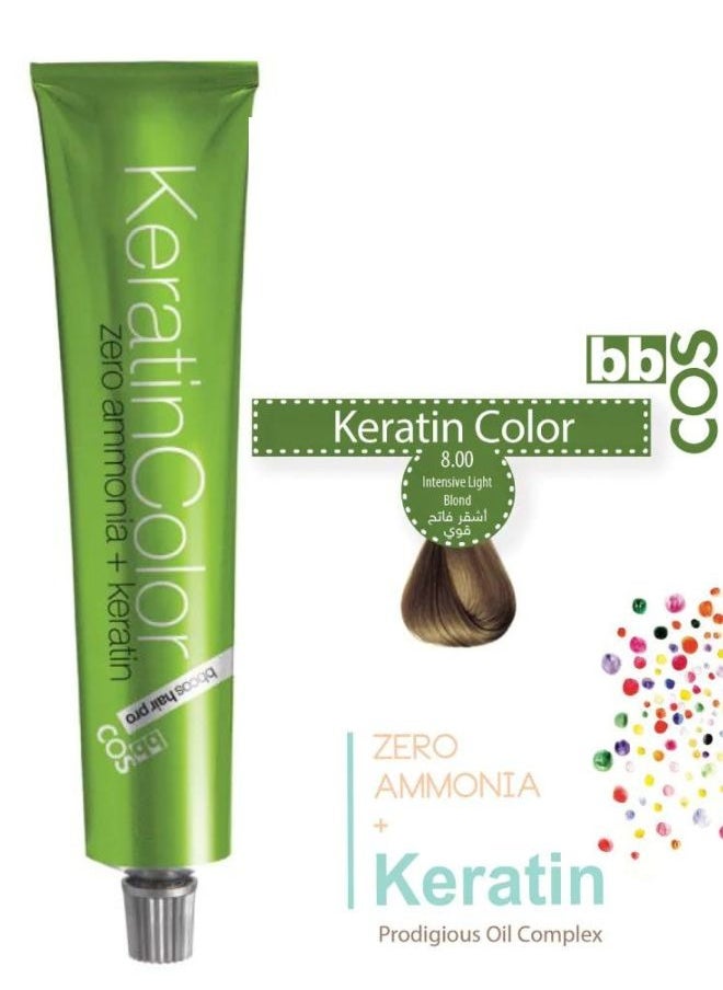 bbcos 100% Ammonia-Free Keratin Infused Intensive Light Blonde Hair Color 100 ml 8.00 