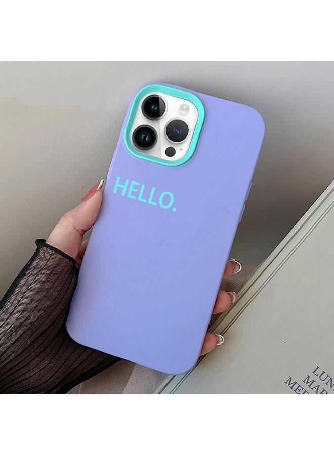 S-TOP Case For iPhone 14 Pro HELLO Word PC Hybrid TPU Phone Case - Image 1