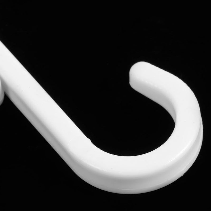 Plastic Flat Hooks 10 Pack for Pegboard Multiuse Towel Bag Clothes Hanging Kitchen Bathroom Storage - Image 4