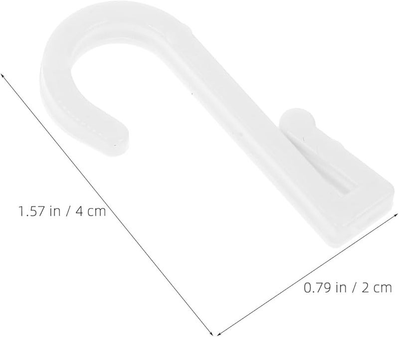 Plastic Flat Hooks 10 Pack for Pegboard Multiuse Towel Bag Clothes Hanging Kitchen Bathroom Storage - Image 3