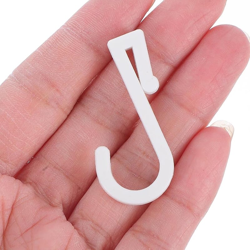 Plastic Flat Hooks 10 Pack for Pegboard Multiuse Towel Bag Clothes Hanging Kitchen Bathroom Storage - Image 5