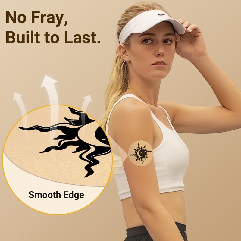 Amolyfe Libre 3 Sensor Covers Tattoo Waterproof, Amolyfe 10 Pack Freestyle Libre 3 Plus Covers, Bump-Proof with Hard Cap, Waterproof Breathable Medical CGM Adhesive Patches, 14-Day CGM Protection (Lion) - Image 5