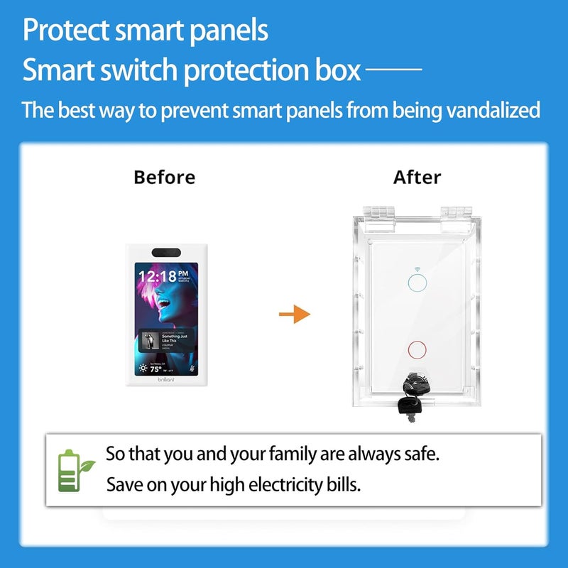 Young Dance Smart Home Switch CoverBaby Proof Light Outlet CoversChild Safety Switch Plate GuardWall Plug BoxKids Electrical Protector Box Fits All Outlet 495 H X 335 W X 177 D or Smaller - Image 2