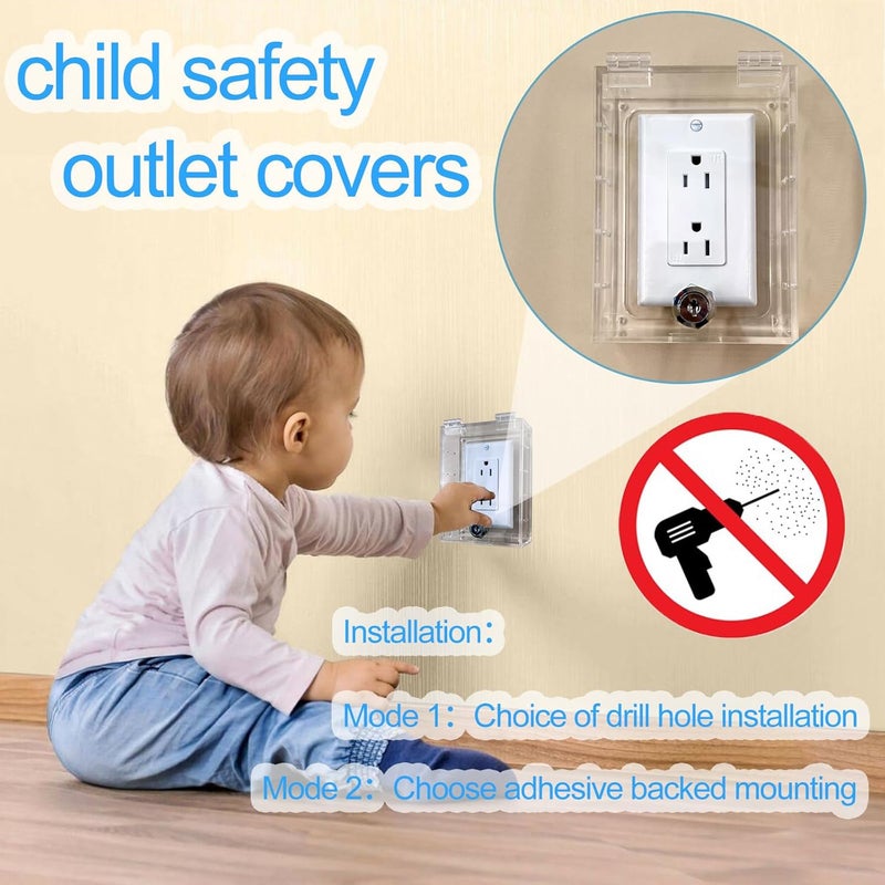 Young Dance Smart Home Switch CoverBaby Proof Light Outlet CoversChild Safety Switch Plate GuardWall Plug BoxKids Electrical Protector Box Fits All Outlet 495 H X 335 W X 177 D or Smaller - Image 3