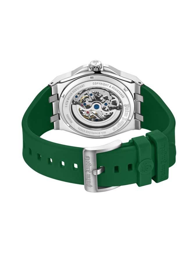 Palm Angels Altera Green Dial Green Silicone Strap Analog Watch for Men, 43mm - Image 3