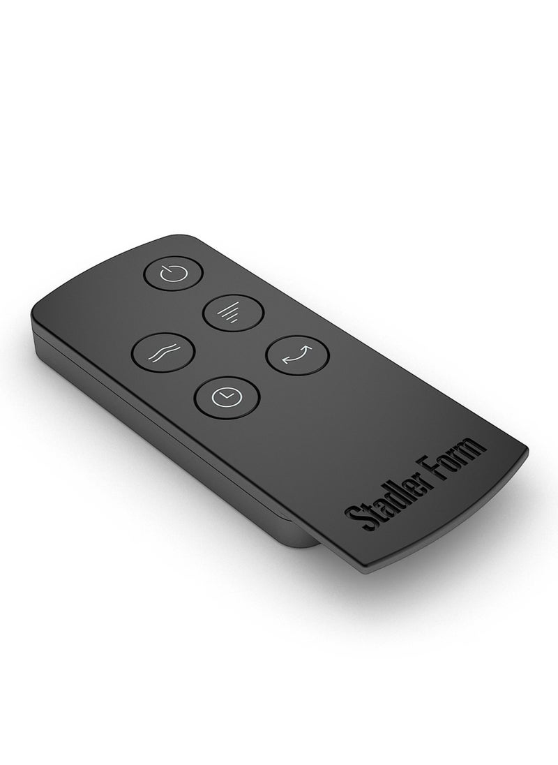 Stadler Form Swiss Design Tower Fan Peter with Remote Control and Easy Touch Panel Swing Mode with 3 Speed Levels Timer and Swivel Function Slim Design Black 2 Years Warranty plus Local Support