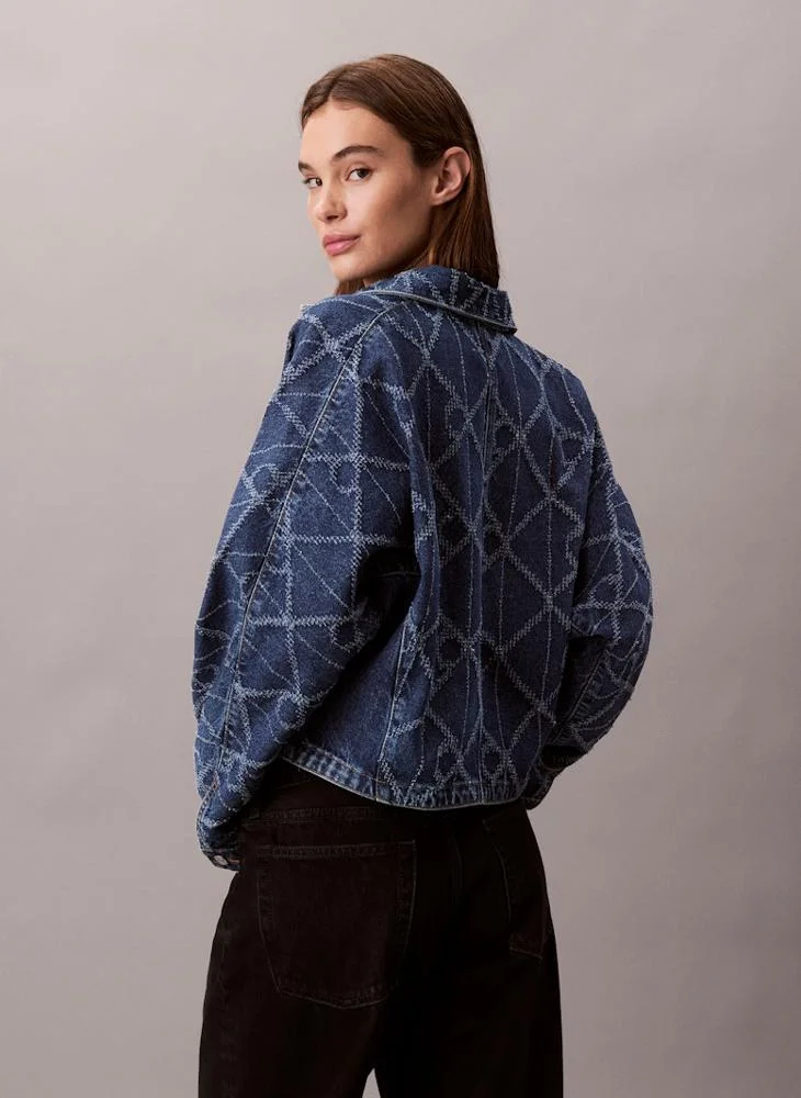 Calvin Klein Jeans All Over Print Denim Jacket