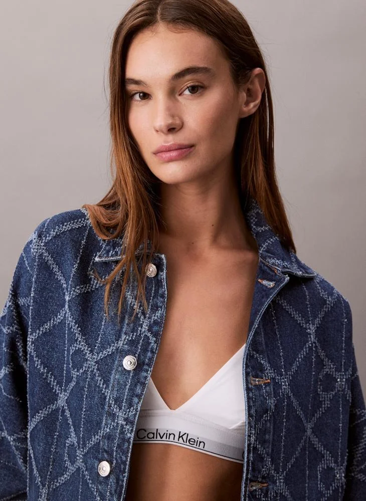 Calvin Klein Jeans All Over Print Denim Jacket