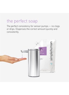 simplehuman Fragrance Free Moisturizing Liquid Hand Soap Refill Pouch, 34 Fl. Oz, Pack of 6  - Image 5