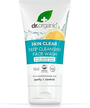 dr.organic غسول وجه دكتور أورغانيك لتنظيف البشرة الدهنية المعرضة لحب الشباب حمض الساليسيليك 125 مل - Image 1