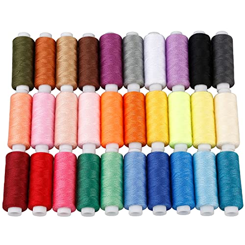 CiaraQ Sewing Threads Kits, 30 Colors Polyester 250 Yards Per Spools for Hand Sewing & Embroidery - Image 2