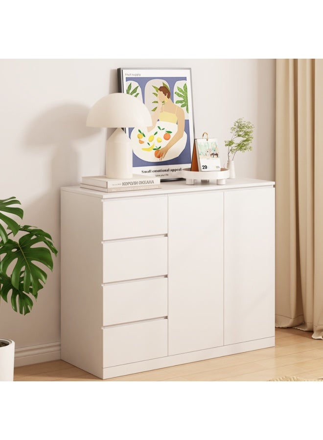 GoldenLike Storage Cabinet, Buffet Cabinet Coffee Bar Cabinet with 4 Drawers + 1 Double-door Cabinet Wooden Sideboard Entryway Cabinets for Bathroom, Kitchen, Living Room - Image 1