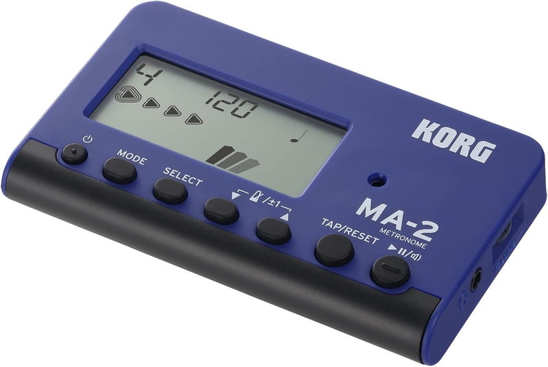 Korg MA-2 Digital Metronome for Orchestral Instruments w/ Large Display and 400 Hours Battery Life - Blue/Black - Image 2