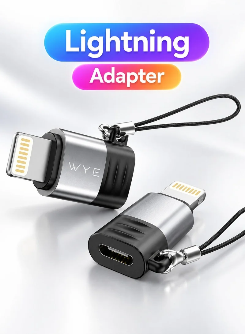 واي محول ميني Y-ADP4-M-L من WYE Micro USB إلى 8 سنون للشحن السريع ومزامنة البيانات