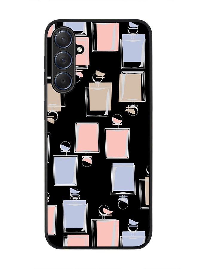 Stylizedd Rugged Black edge case for Samsung Galaxy M54 5G, Slim fit Soft Case Flexible Rubber Edges Anti Drop TPU Gel Thin Cover -  Fragrant Perfume - Image 1