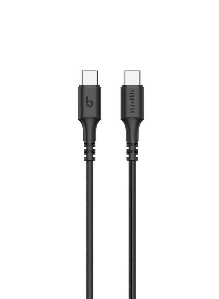 blupebble PowerFlow 60W USB-C to USB-C Fast Charging Cable | PD 3.0 Type-C Cable for iPhone 16, MacBook Air, iPad Pro, Samsung & Android | Braided, Durable | 1.2M & 2M Length Options - Image 2