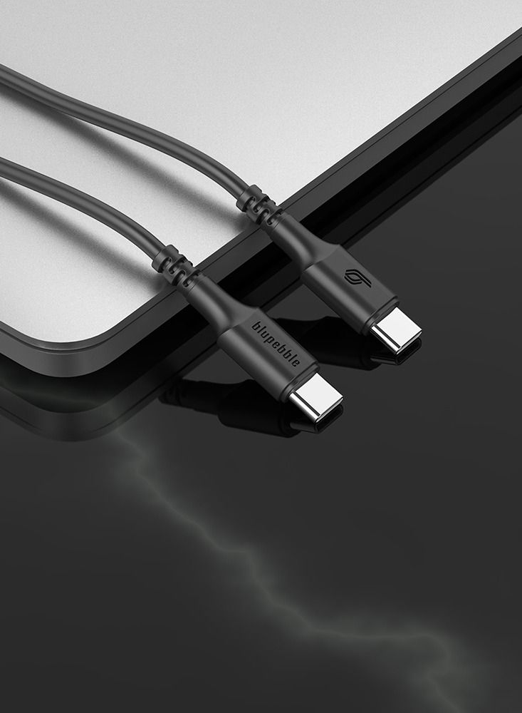 blupebble PowerFlow 60W USB-C to USB-C Fast Charging Cable | PD 3.0 Type-C Cable for iPhone 16, MacBook Air, iPad Pro, Samsung & Android | Braided, Durable | 1.2M & 2M Length Options - Image 5