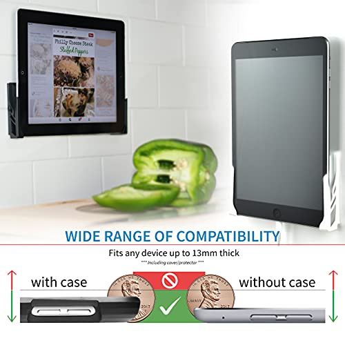 Dockem Koala Wall Mount 2.0: Damage-Free Universal Dock for Smartphone, Tablet, eReader: for iPad 1, 2, 3, 4, Air, Mini, iPad Pro, Samsung Galaxy Tab/Note, Google Nexus, Microsoft Surface (White) - Image 2