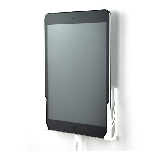 Dockem Koala Wall Mount 2.0: Damage-Free Universal Dock for Smartphone, Tablet, eReader: for iPad 1, 2, 3, 4, Air, Mini, iPad Pro, Samsung Galaxy Tab/Note, Google Nexus, Microsoft Surface (White) - Image 1