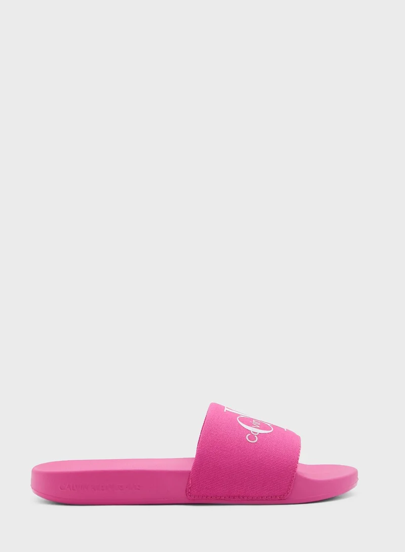 Calvin Klein Jeans Monogram Slides