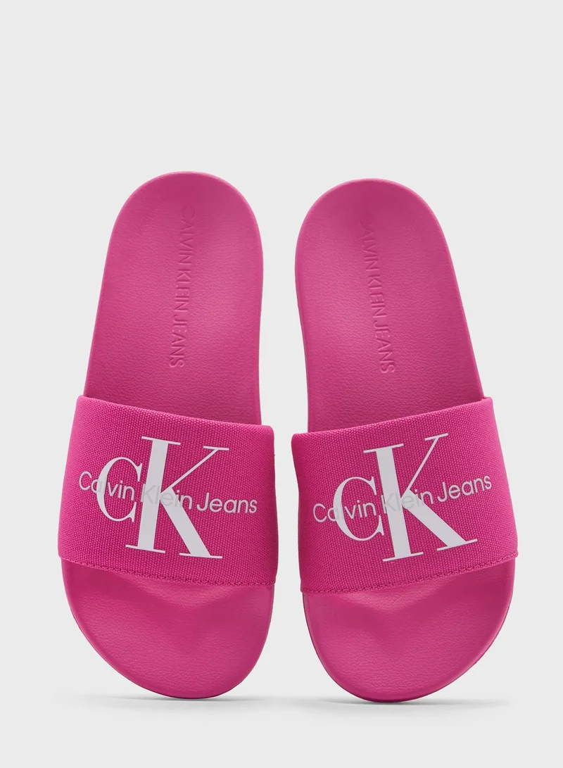 Calvin Klein Jeans Monogram Slides