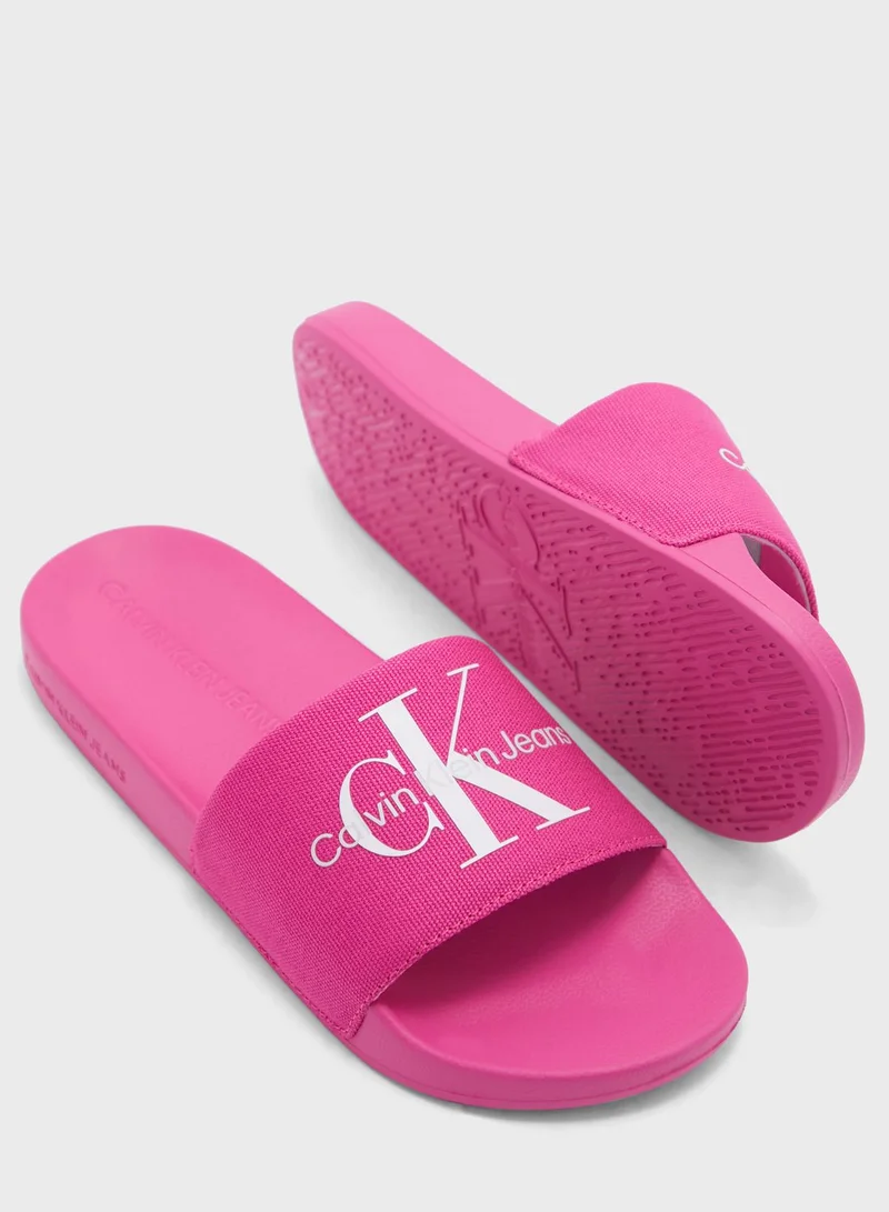 Calvin Klein Jeans Monogram Slides