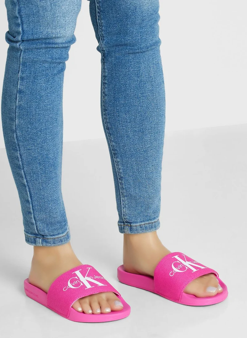 Calvin Klein Jeans Monogram Slides
