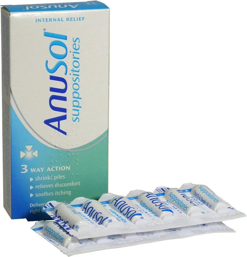 Anusol 2 x Anusol Suppositories 24 3 Way action - Image 1