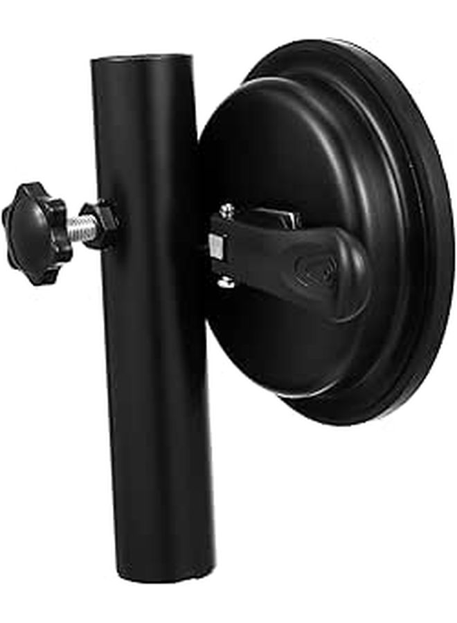 1Pc Flagpole Holder Durable Flag Pole Support For Outdoor Festivals And Events Strong Grip Suction Cup Bracket Black - Image 1