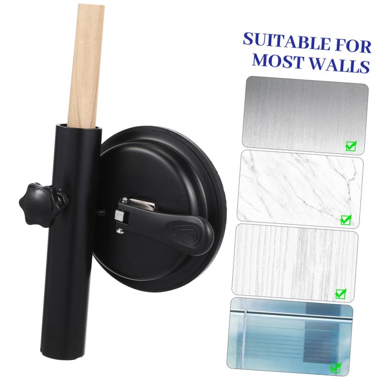 1Pc Flagpole Holder Durable Flag Pole Support For Outdoor Festivals And Events Strong Grip Suction Cup Bracket Black - Image 5