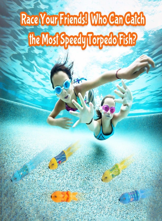Kiddie Play ألعاب غوص للأطفال في بركة السباحة، طوربيد بركة السباحة، ألعاب سمكة القرش في بركة 5 قطع - Image 3