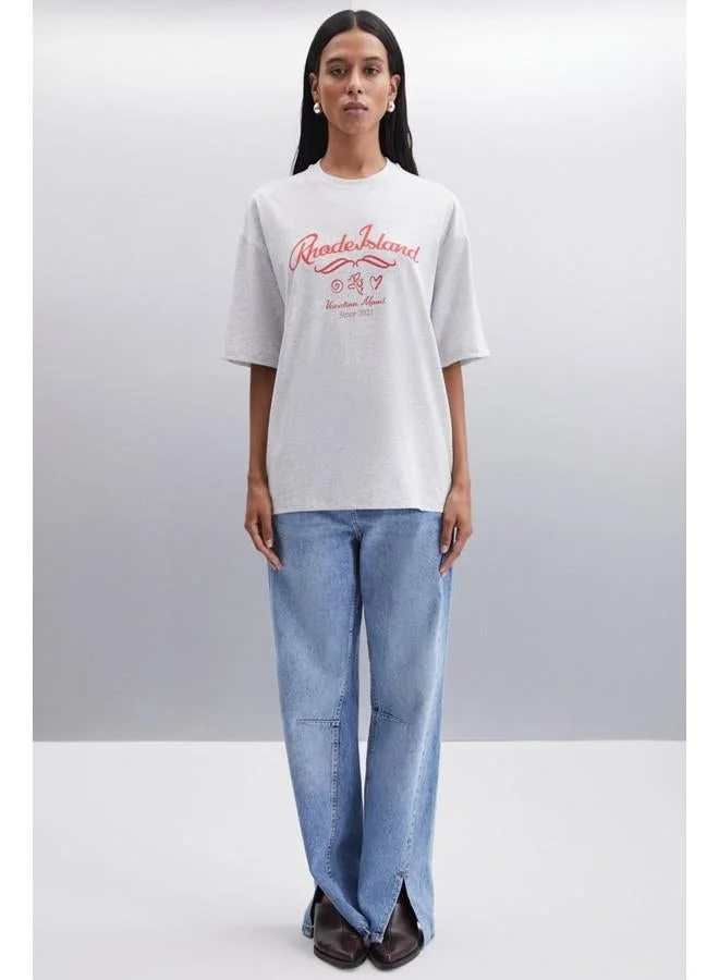 GRIMELANGE Grimelange Enyger Women's Cotton Mélange T-Shirt