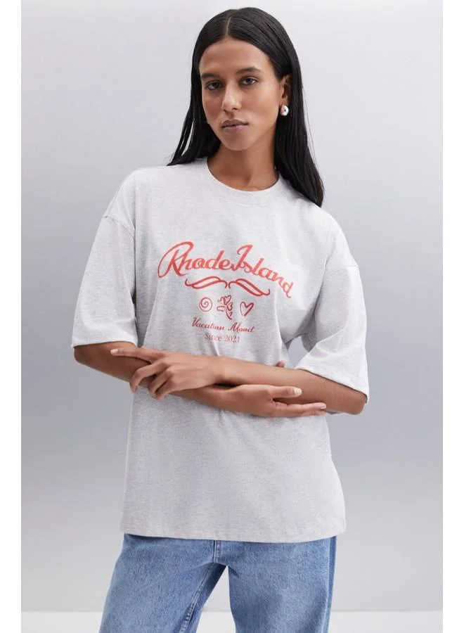 GRIMELANGE Grimelange Enyger Women's Cotton Mélange T-Shirt