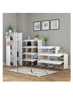 Arabest Shoe Rack, 8 Tier Shoe Storage Cabinet 32 Pair Plastic Shoe Shelves Organizer for Closet Hallway Bedroom Entryway  - Image 3