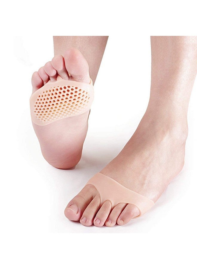 Wryer Silicone Gel Half Toe Sleeve Pads Tapkaa Antiskid Forefoot Soft Pads For Pain Relief - Image 3